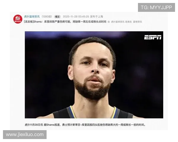 库里至少缺阵五场伤情一再反复